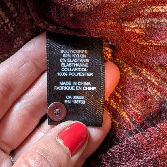 RW&CO Lace Blouse with Scarf - Picture 4 of 4